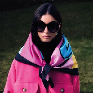 foulard in seta jazz pop pastello