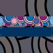 sciarpa in seta jazz sax blue sky