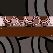 sciarpa in seta jazz sax cream brown